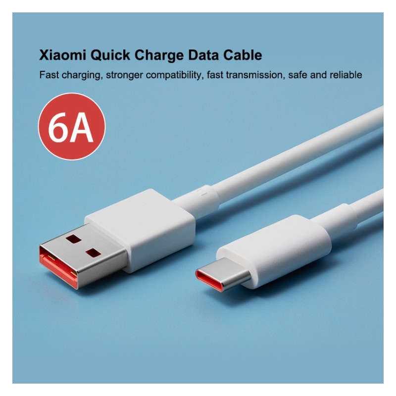 CABLE TURBO XIAOMI 6A USB / Type-C